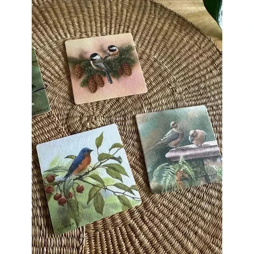 8 Bird paper Coasters